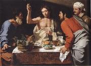CAVAROZZI, Bartolomeo The meal in Emmaus oil painting on canvas
